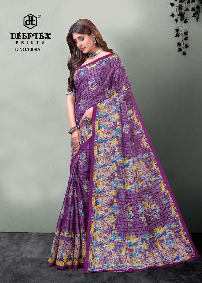 Deeptex Mother Queen 1 Printed Designer Wholesale Cotton Saree Catalog